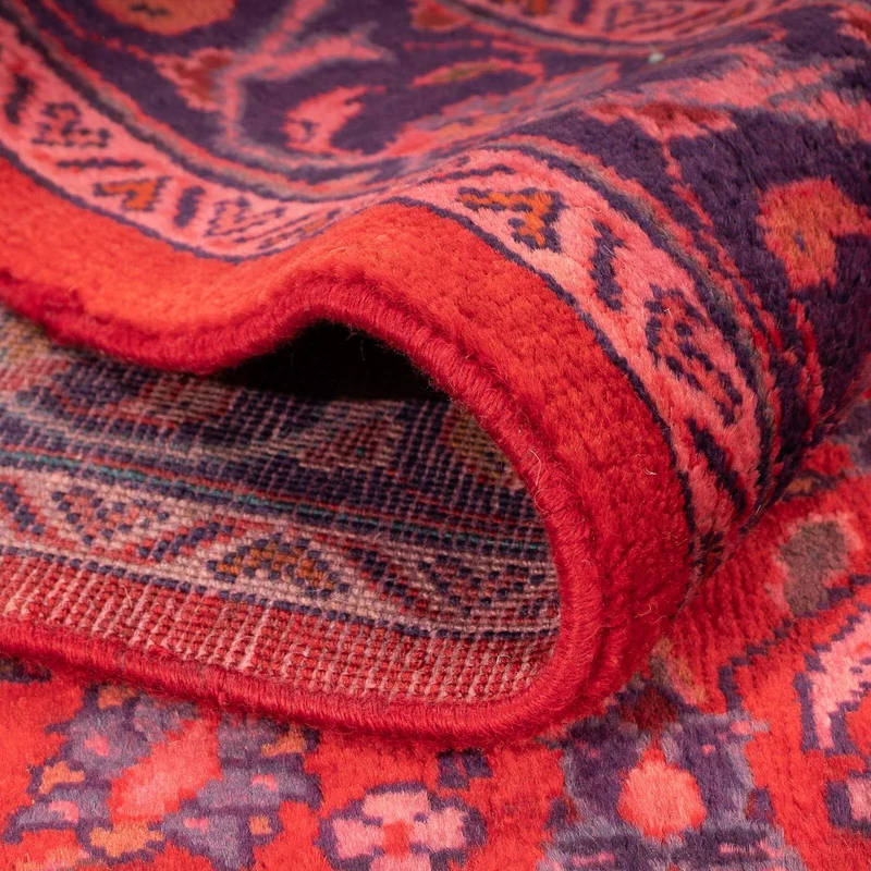 Orientteppich 135 x 208 cm - dunkelrot