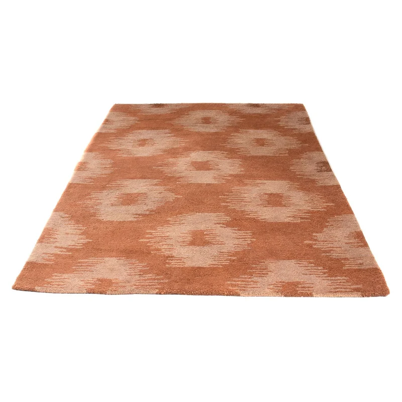 Wollteppich 148 x 235 cm Wohnzimmer Teppich