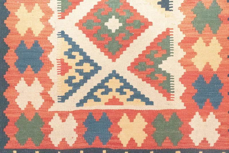 Kelim Teppich - Splash 120 x 172 cm - beige