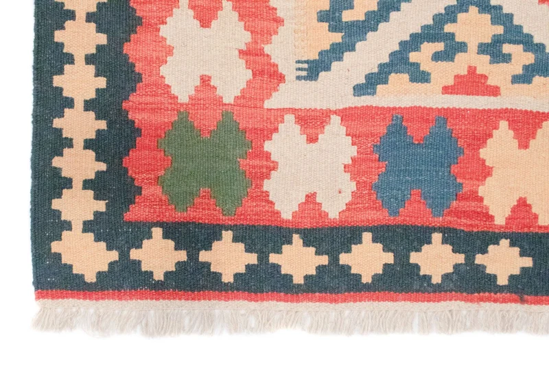 Kelim Teppich - Splash 120 x 172 cm - beige