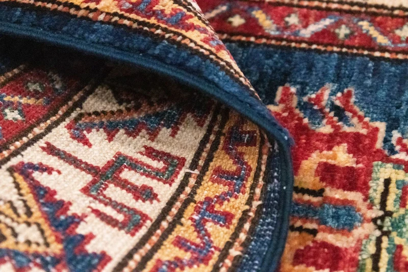 Ziegler Teppich - Kazak 61 x 97 cm - blau