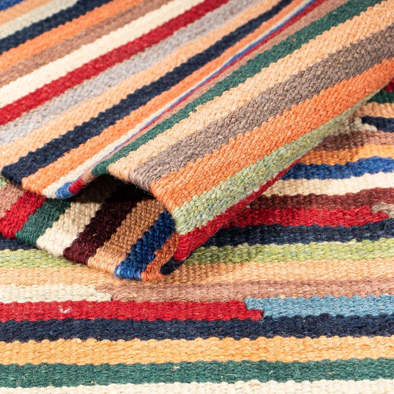 Kelim Teppich - Trendy 148 x 206 cm - mehrfarbig