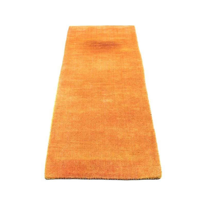 Gabbeh Teppich - Loribaft Softy 80 x 395 cm - orange