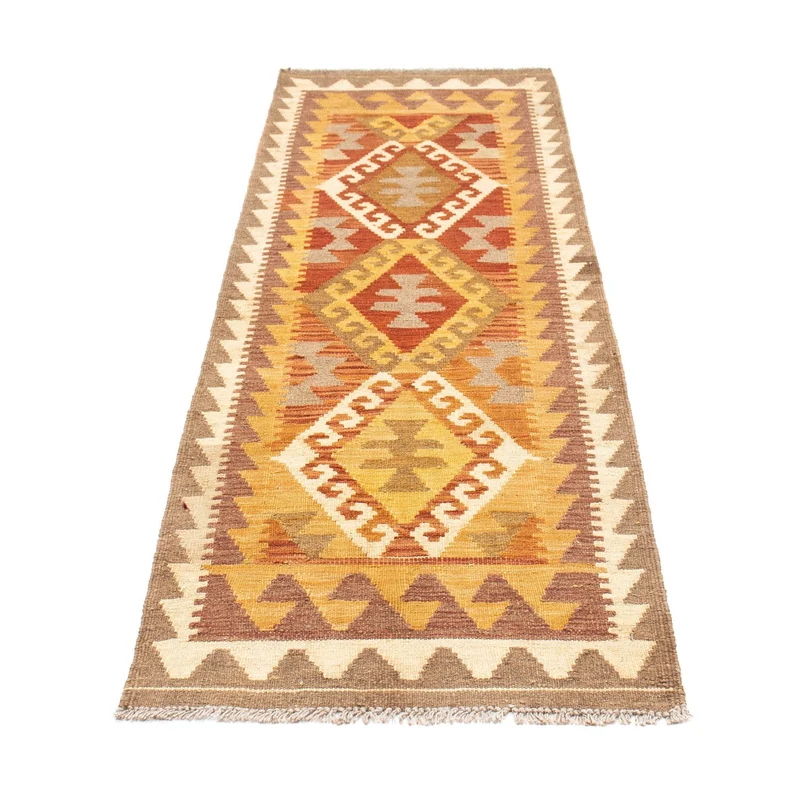 Kelim Teppich - Oriental 64 x 203 cm - hellbraun
