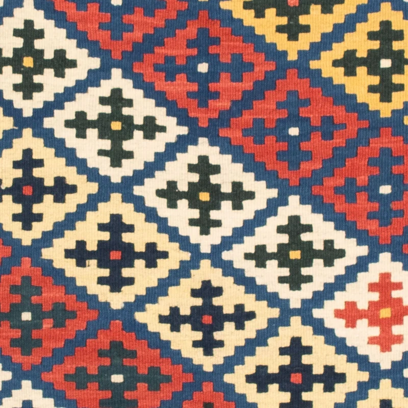Kelim Teppich - Oriental 102 x 104 cm - blau