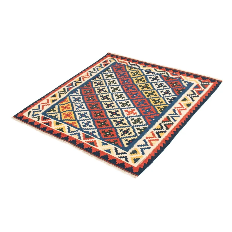 Kelim Teppich - Oriental 102 x 104 cm - blau