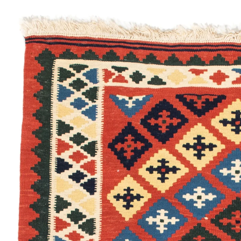 Kelim Teppich - Oriental 94 x 97 cm - rot