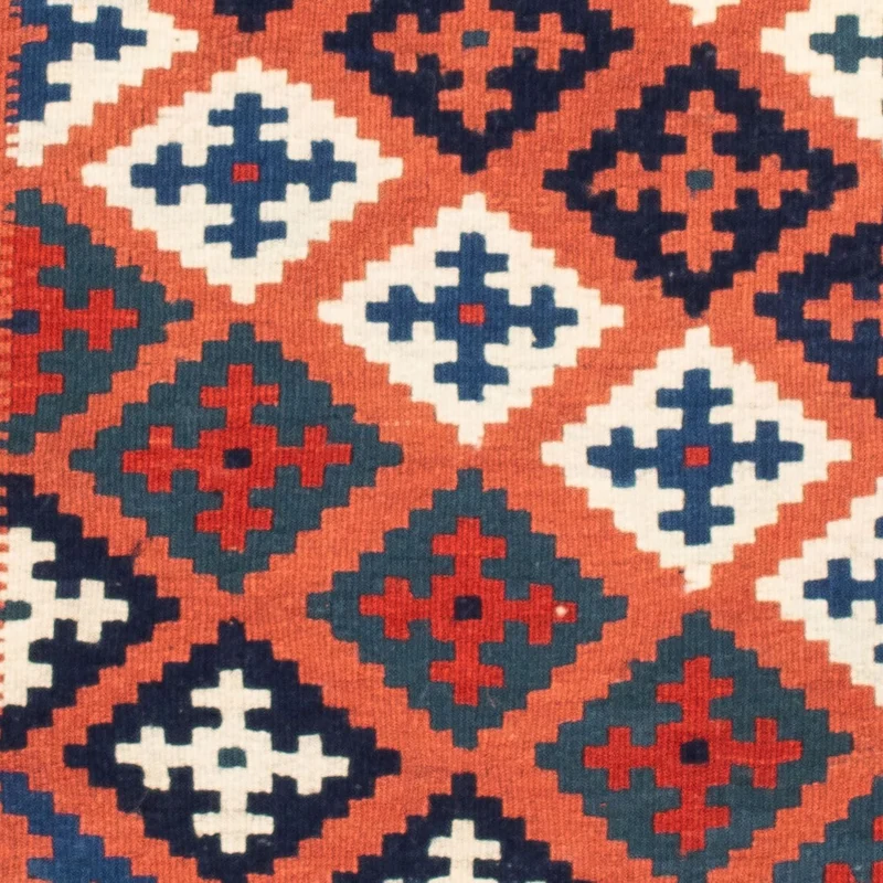 Kelim Teppich - Oriental 96 x 100 cm - blau