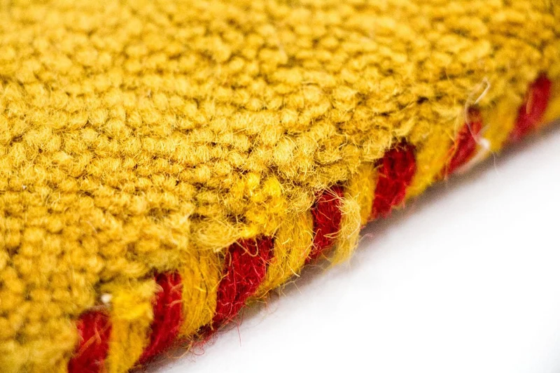 Gabbeh Teppich - Indus 141 x 202 cm - gold