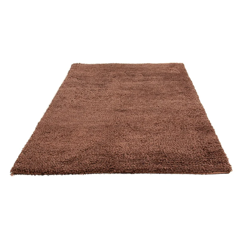 Hochflor Teppich 150 x 230 cm - braun