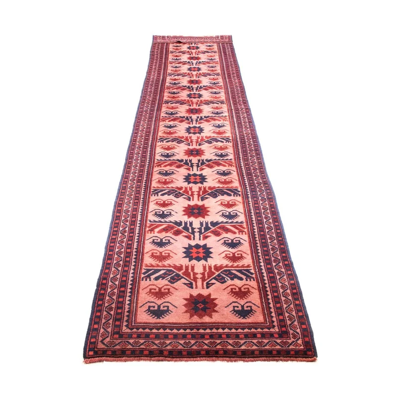 Kelim Teppich - Oriental 75 x 400 cm - hellrot
