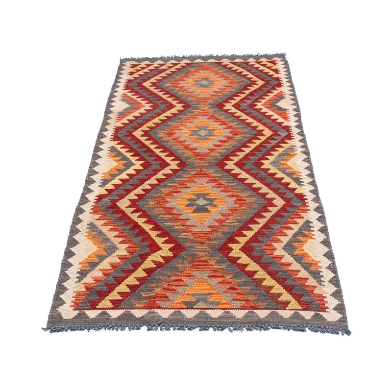 Kelim Teppich - Oriental 80 x 191 cm - grau