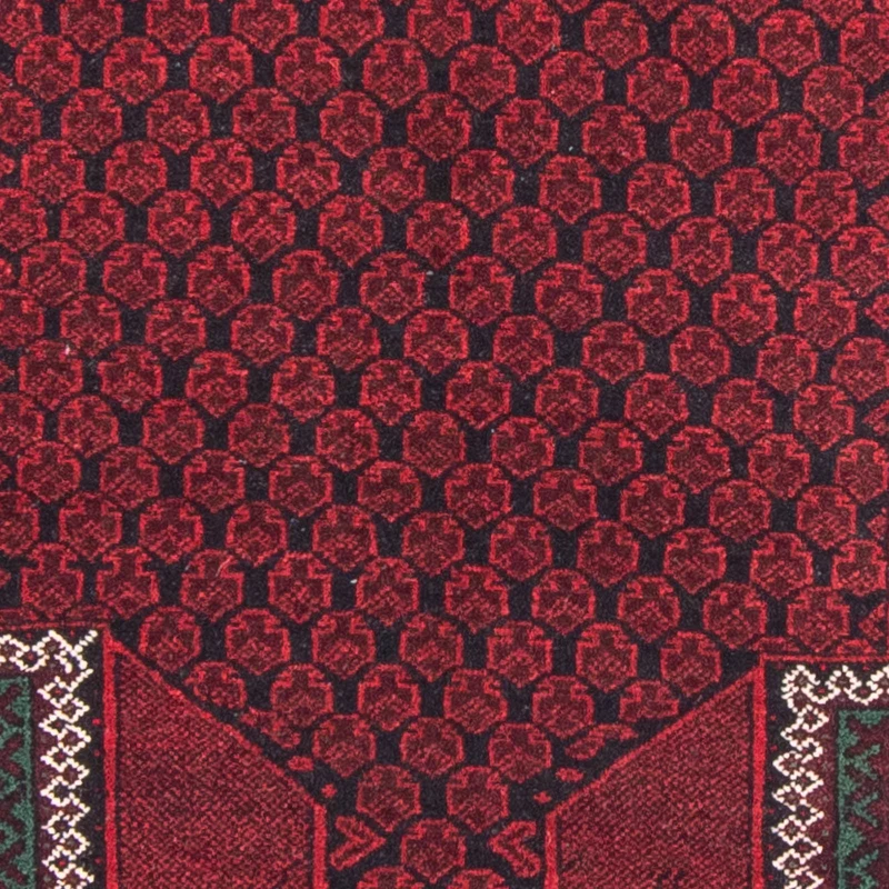 Belutsch Teppich - Gebetsteppich - 88 x 145 cm - rot