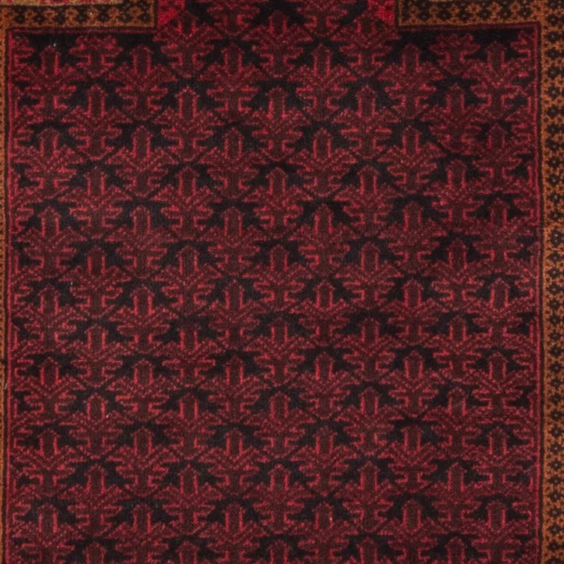 Belutsch Teppich - Gebetsteppich - 90 x 140 cm - dunkelblau