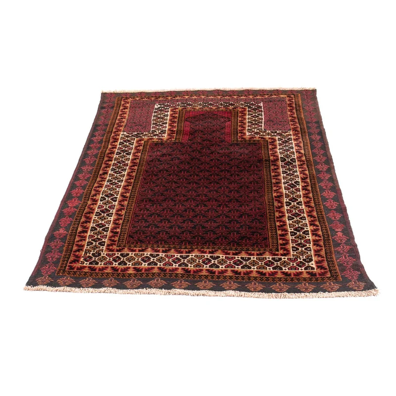 Belutsch Teppich - Gebetsteppich - 90 x 140 cm - dunkelblau