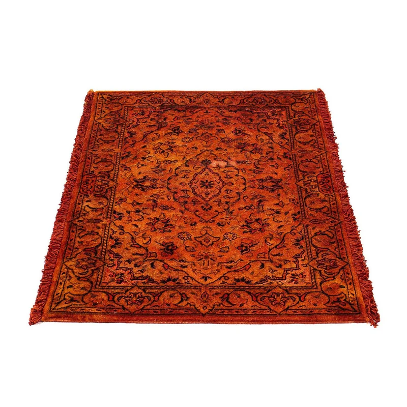 Keshan Teppich 70x98cm - Perserteppich - dunkelrot