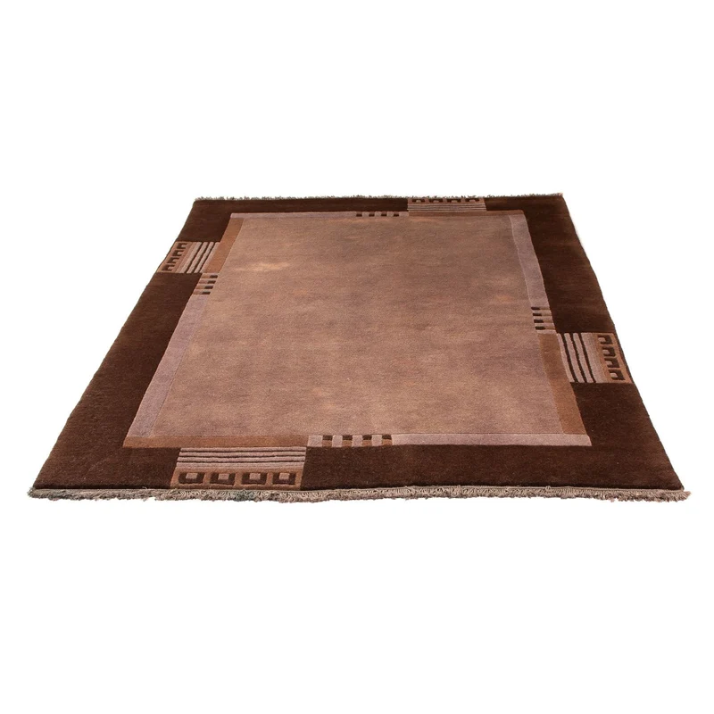 Nepal Teppich 142 x 193 cm - hellbraun