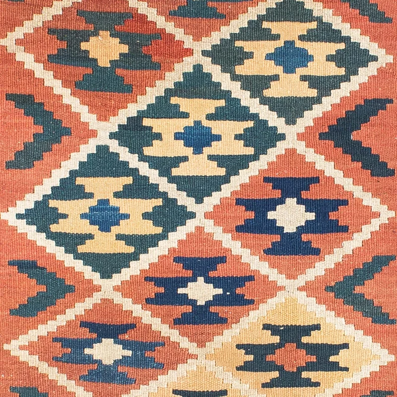 Kelim Teppich - Oriental 106 x 148 cm - braun