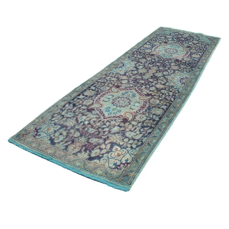Orientteppich 92 x 290 cm - dunkelblau