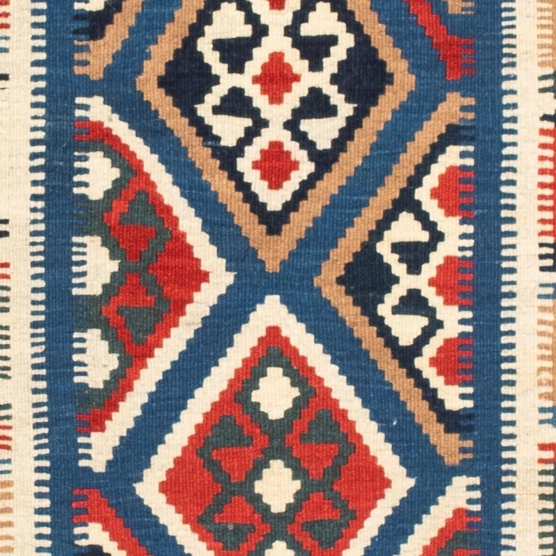 Kelim Teppich - Oriental 99 x 104 cm - rot
