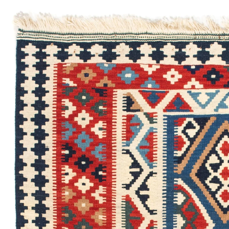 Kelim Teppich - Oriental 99 x 104 cm - rot