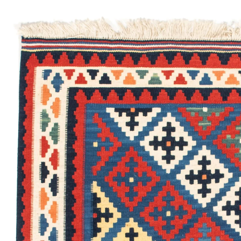 Kelim Teppich - Oriental 97 x 104 cm - blau
