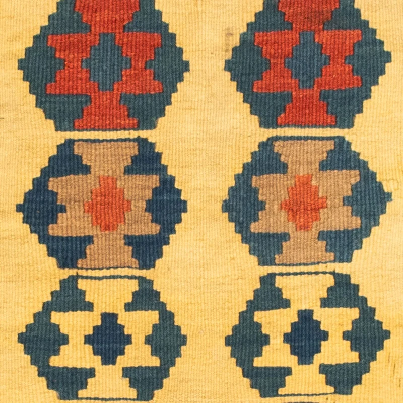 Kelim Teppich - Oriental 95 x 101 cm - gold