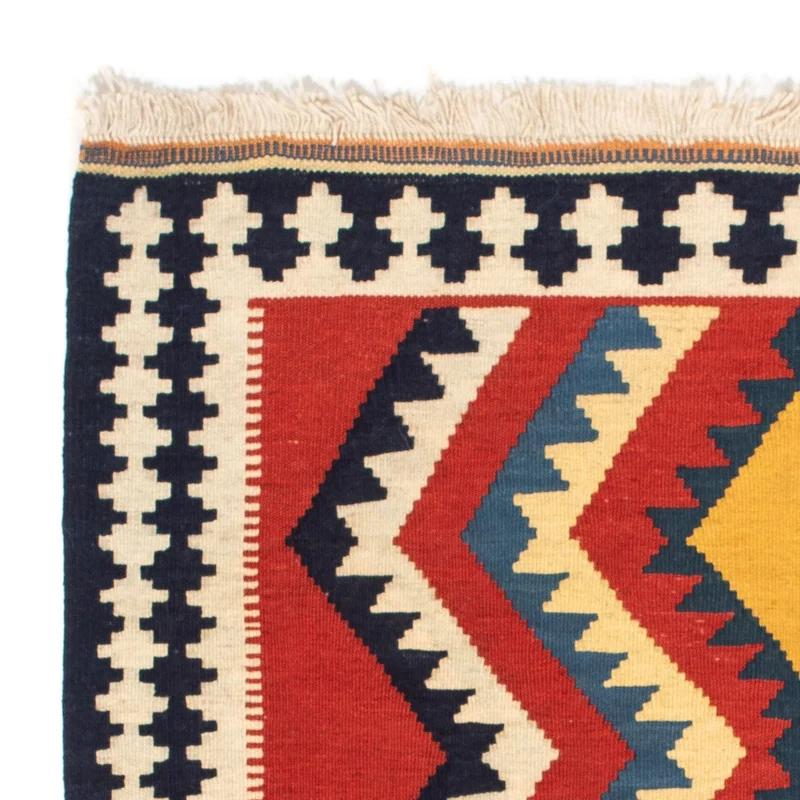 Kelim Teppich - Oriental 97 x 100 cm - rot