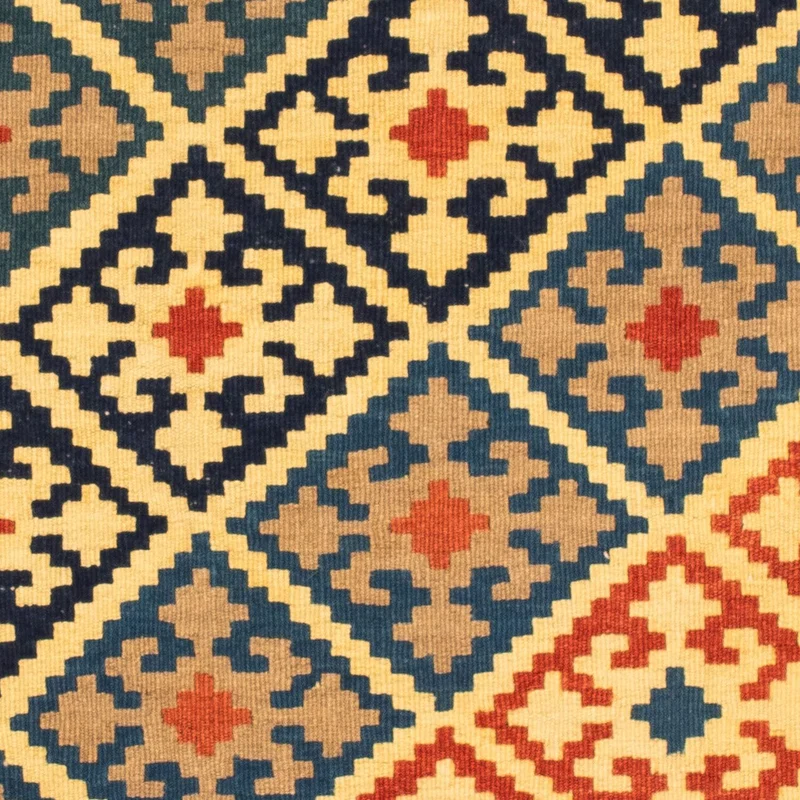 Kelim Teppich - Oriental 102 x 106 cm - gold