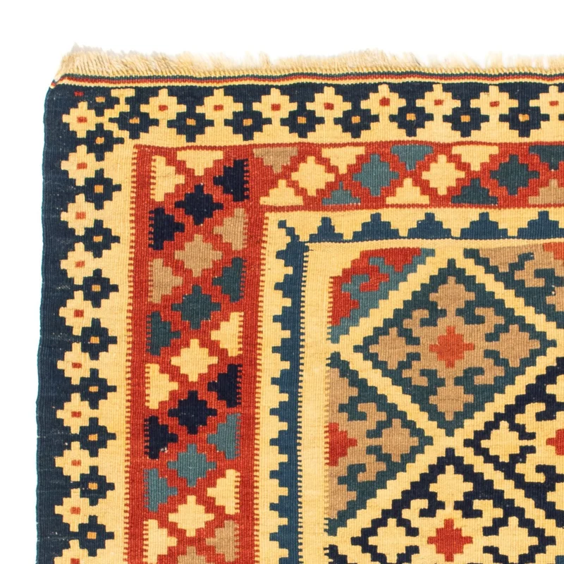 Kelim Teppich - Oriental 102 x 106 cm - gold