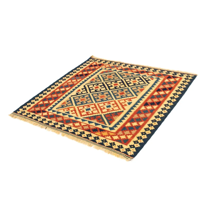 Kelim Teppich - Oriental 102 x 106 cm - gold
