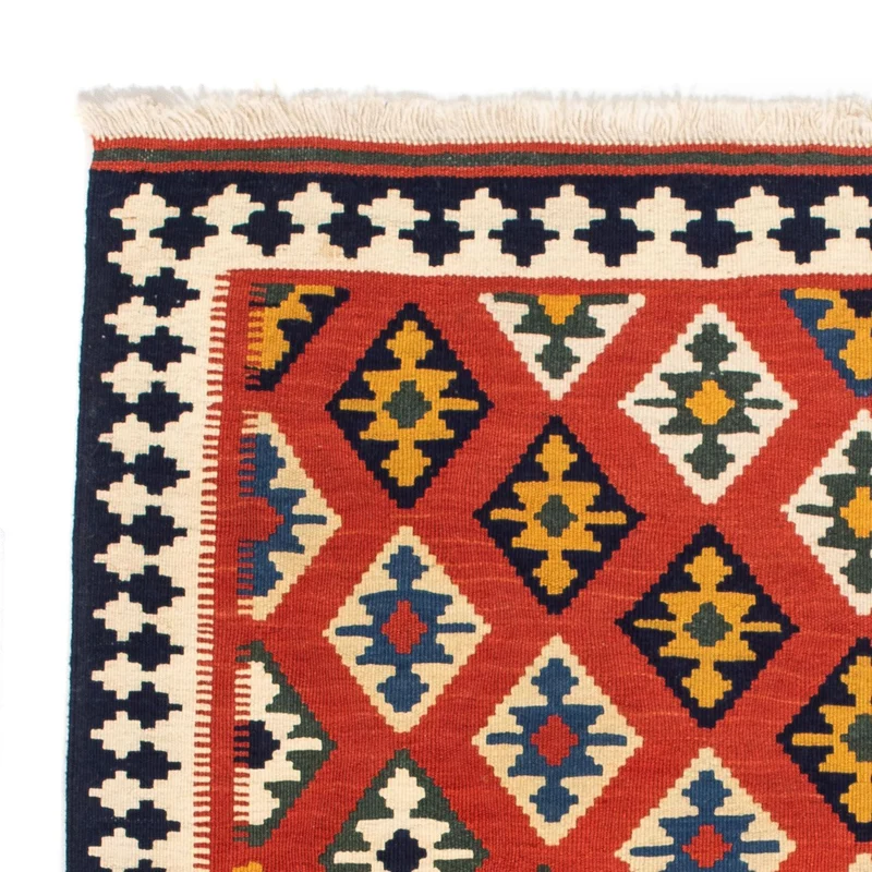 Kelim Teppich - Oriental 103 x 106 cm - rot