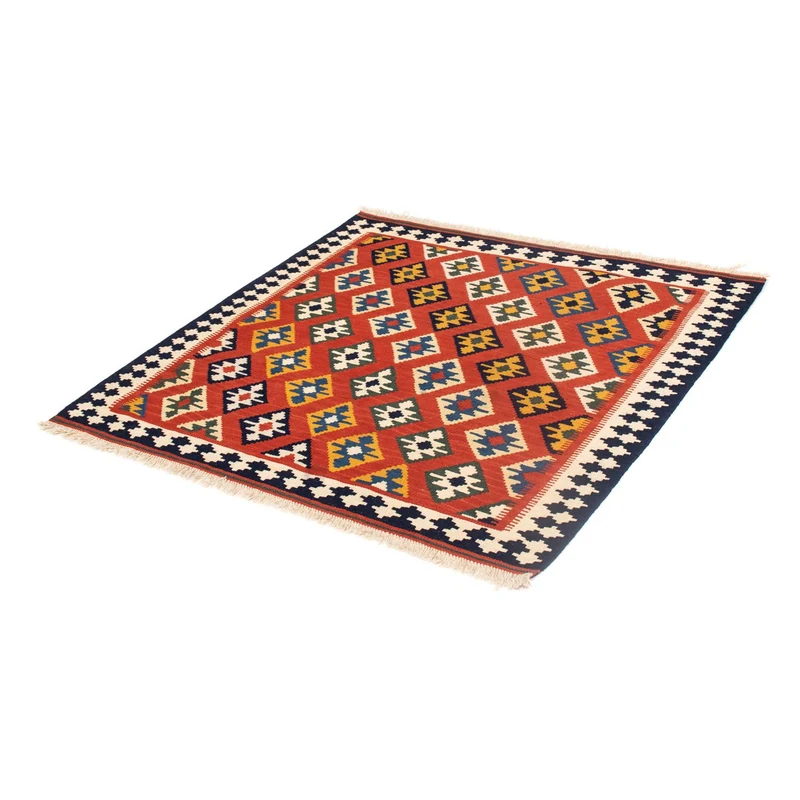 Kelim Teppich - Oriental 103 x 106 cm - rot