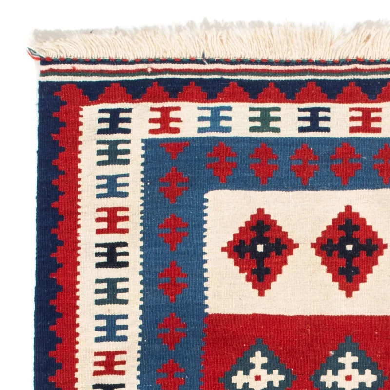Kelim Teppich - Oriental 103 x 106 cm - blau