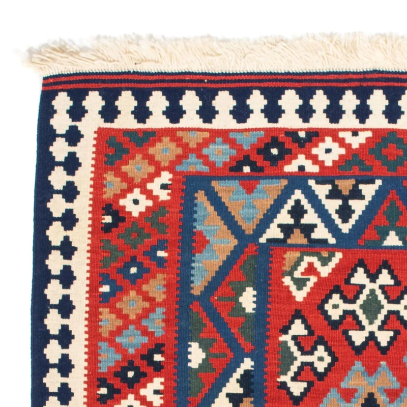 Kelim Teppich - Oriental 101 x 108 cm - rot