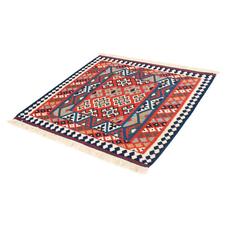 Kelim Teppich - Oriental 101 x 108 cm - rot