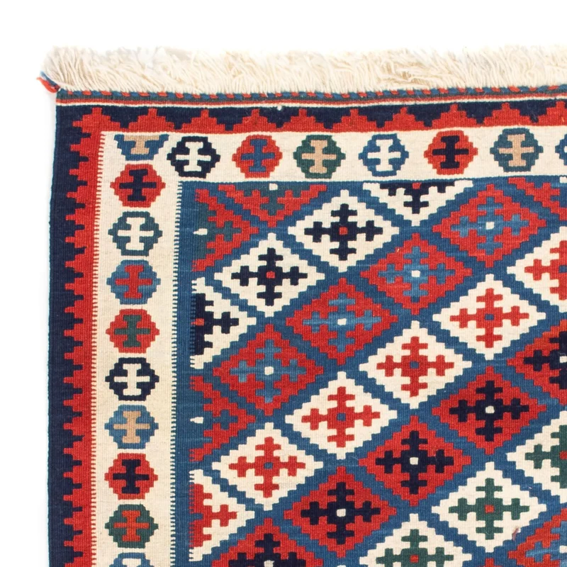 Kelim Teppich - Oriental 103 x 105 cm - blau