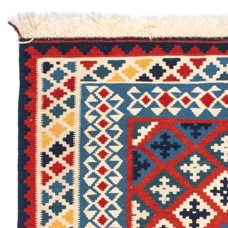 Kelim Teppich - Oriental 103 x 105 cm - rot