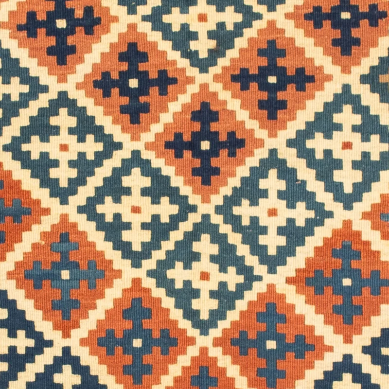 Kelim Teppich - Oriental 103 x 105 cm - orange