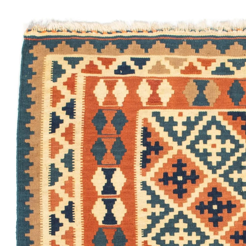 Kelim Teppich - Oriental 103 x 105 cm - orange