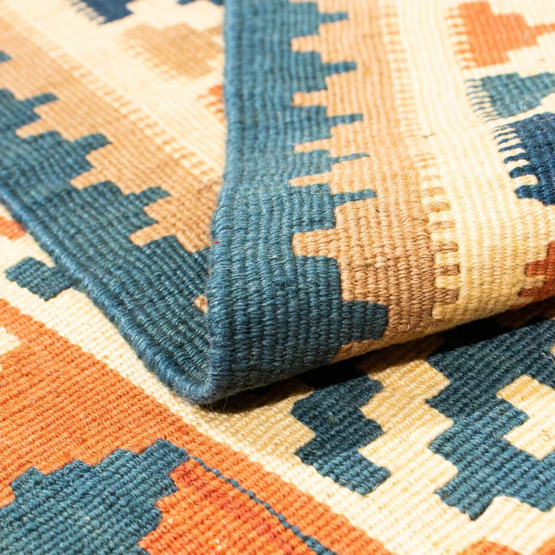 Kelim Teppich - Oriental 103 x 105 cm - orange