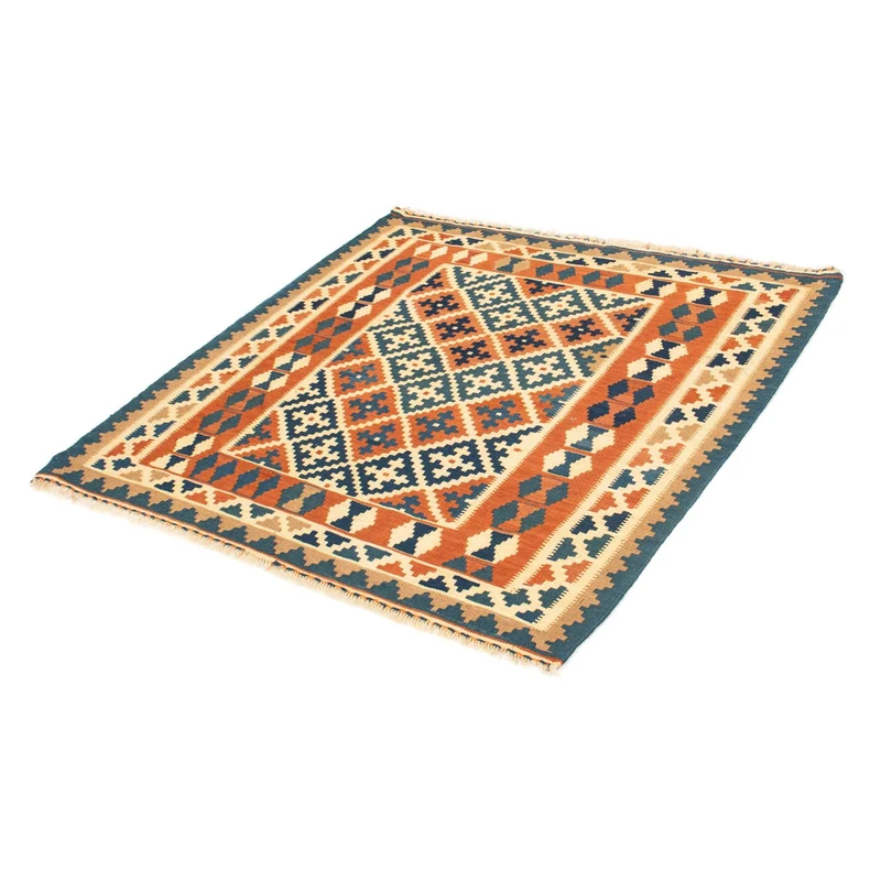 Kelim Teppich - Oriental 103 x 105 cm - orange
