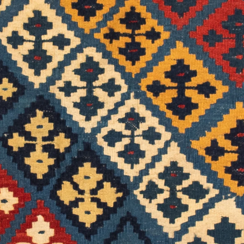 Kelim Teppich - Oriental 109 x 110 cm - rot