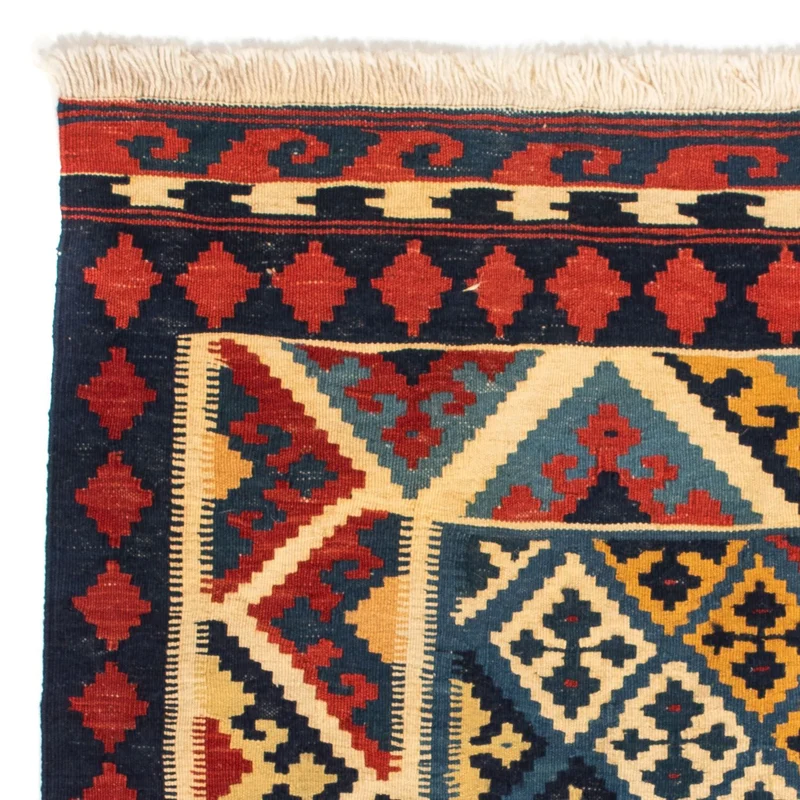 Kelim Teppich - Oriental 109 x 110 cm - rot