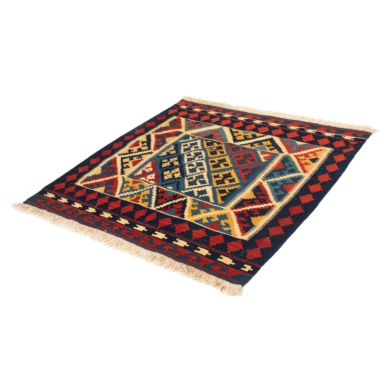 Kelim Teppich - Oriental 109 x 110 cm - rot