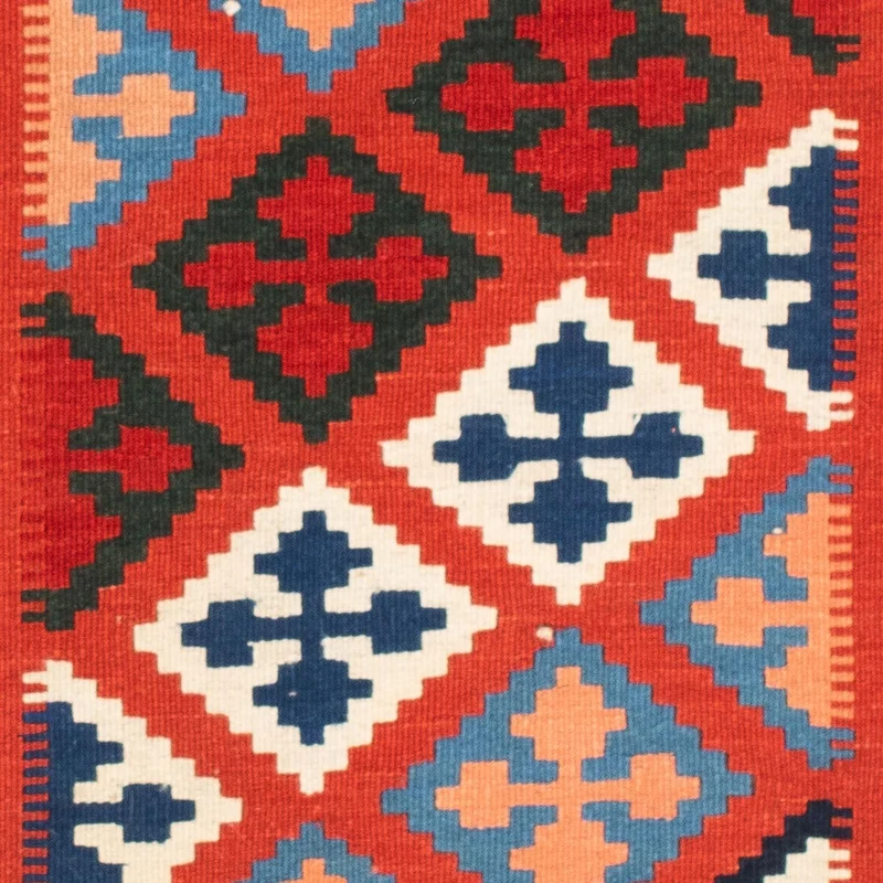 Kelim Teppich - Oriental 102 x 118 cm - blau