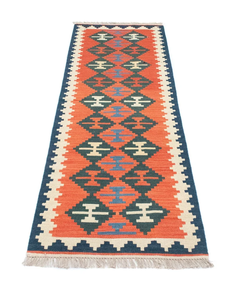 Kelim Teppich - Splash 62 x 197 cm - rot