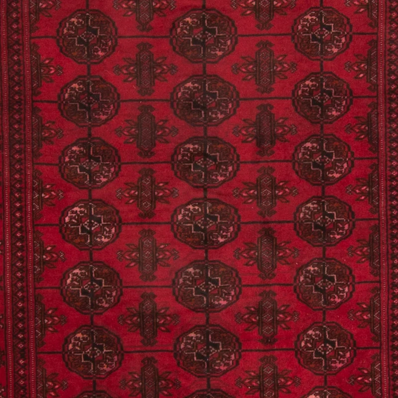 Orientteppich 106 x 280 cm - dunkelrot