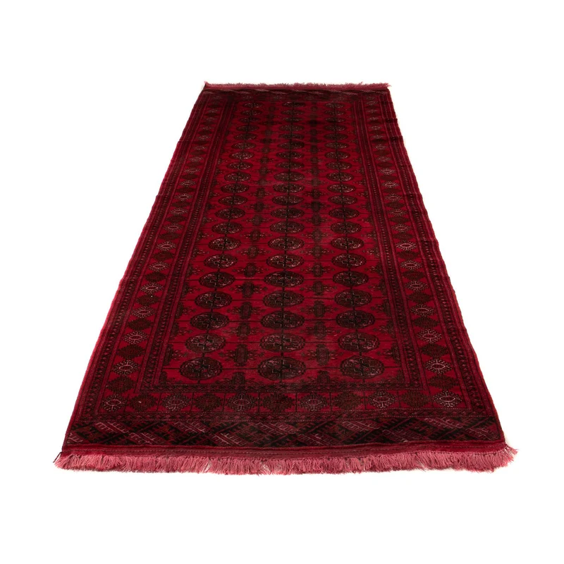 Orientteppich 106 x 280 cm - dunkelrot
