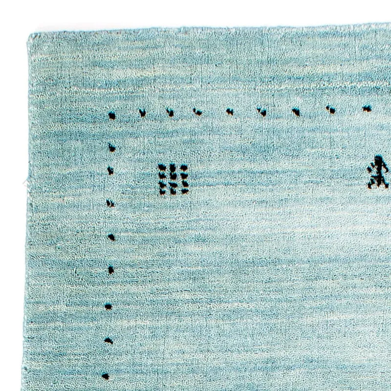 Gabbeh Teppich - Loribaft Indus 70 x 140 cm - hellblau